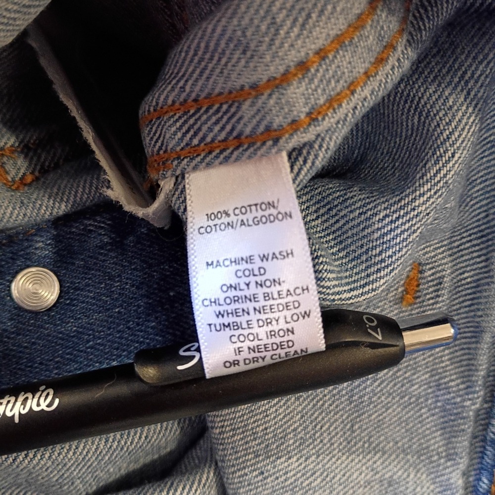 Old Navy Jeans Women's Size 0 O.G. Straight High Rise Ultra Stretch Blue Denim - Picture 5 of 5